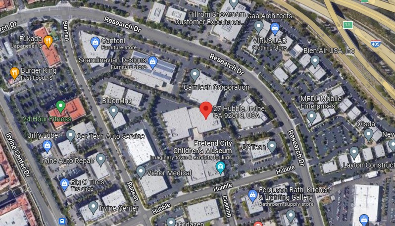 27 Hubble Dr,Irvine,CA,92618,US Irvine,CA